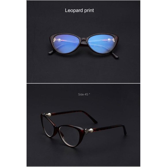 Retro Anti-Blue Light Cat Eye Reading Glasses +1.50 - Picture 2 of 3